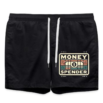 Money Spender 6 - Badeshorts - Schwarz - Vorne - AI Model Male 185 light (185cm)