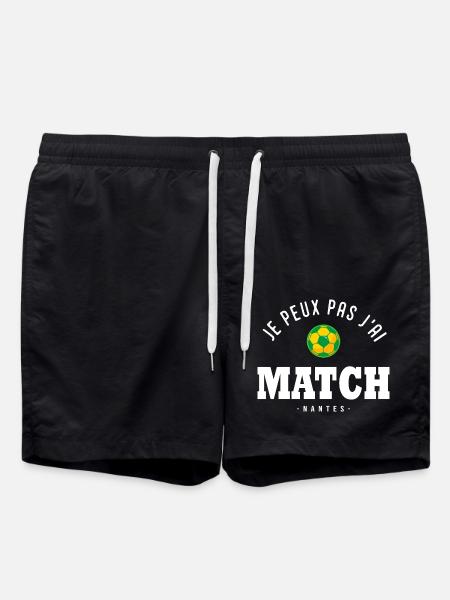 Je peux pas j ai Match football Nantes - Short de bain - noir