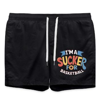 Je suis une ventouse pour le basket-ball - Short de bain - noir - Devant - AI Model Male 185 light (185cm)
