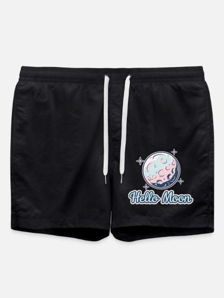 HELLO MOON - Swim Trunks - black