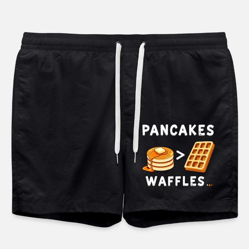 Crêpes sur gaufres - Short de bain - noir