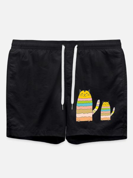 Chat Mère Enfant - Short de bain - noir