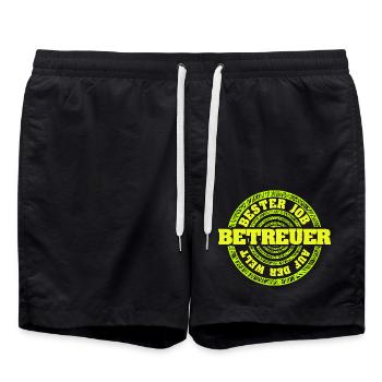 Caretaker - Swim Trunks - black - Front - AI Model Male 185 light (185cm)