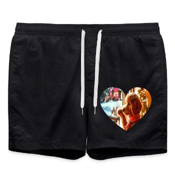 Puppy love - Swim Trunks - black - Front - AI Model Male 185 light (185cm)