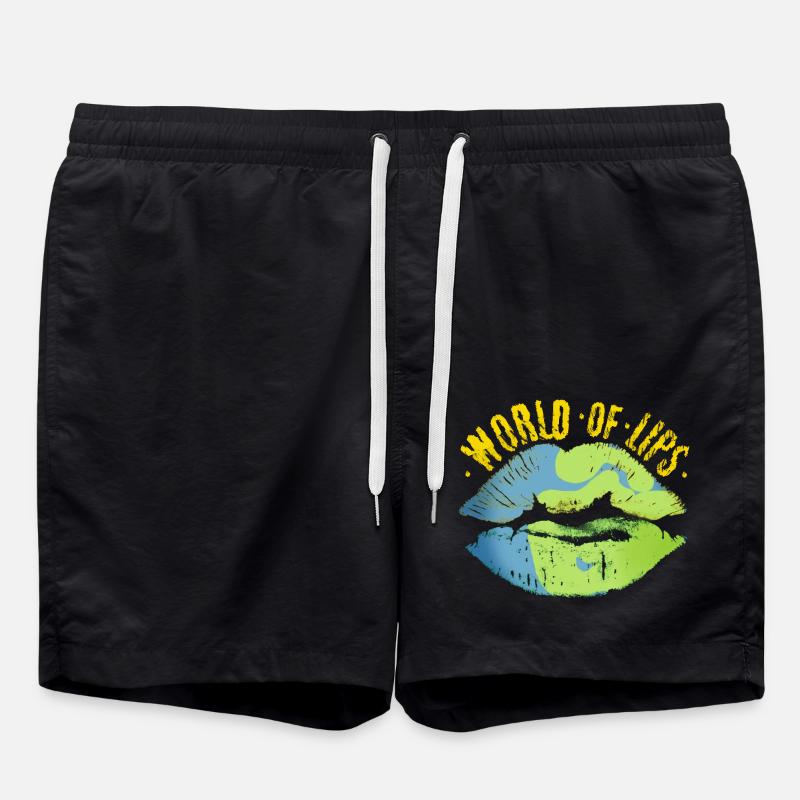 Lips of this world - Swim Trunks - black