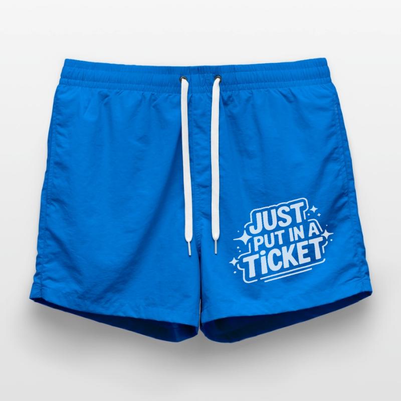 Technical Support Computer Swim Trunks