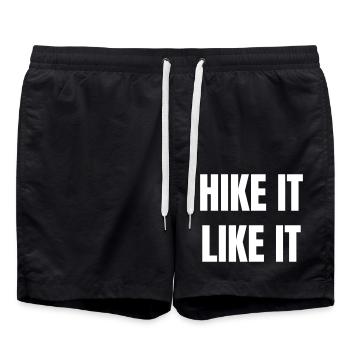 Hike it like it - Swim Trunks - black - Front - AI Model Male 185 light (185cm)