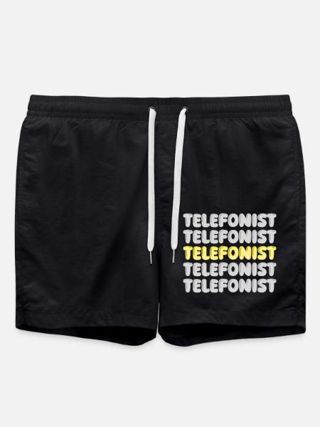 Arbeit Telefonist - Badeshorts - Schwarz