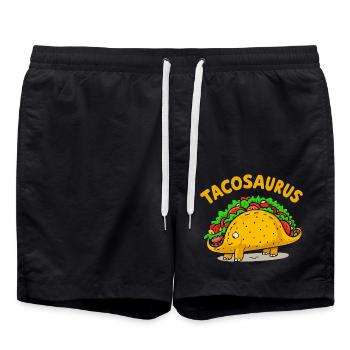 Tacosaurus - Badeshorts - Schwarz - Vorne - AI Model Male 185 light (185cm)