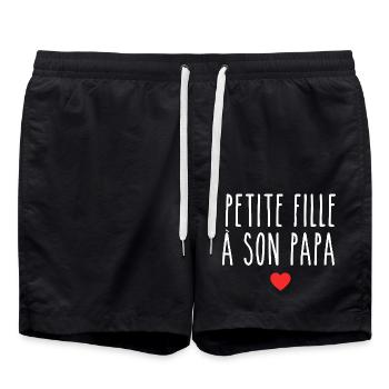 Daddy's Girl Design Tender and Accomplice for Girls - Swim Trunks - black - Front - AI Model Male 185 light (185cm)