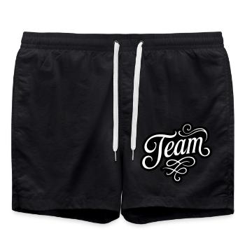 Team - Swim Trunks - black - Front - AI Model Male 185 light (185cm)