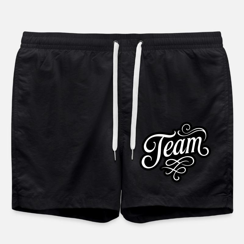 Team - Badeshorts - Schwarz
