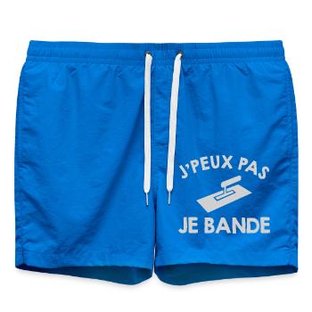 Plaquiste Humour Métier Cadeau Papa Super Plaquist - Short de bain - cobalt blue - Devant