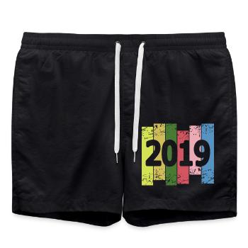 Divertissement 2019 - Short de bain - noir - Devant - AI Model Male 185 light (185cm)