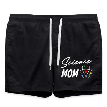 Science Mom - Badeshorts - Schwarz - Vorne - AI Model Male 185 light (185cm)