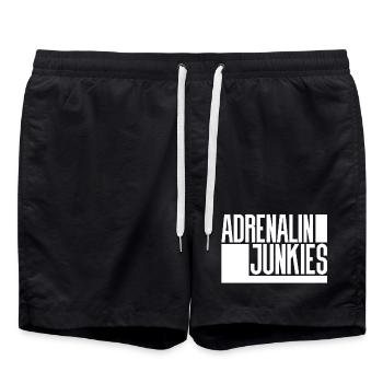 Adrenaline Junkies - Swim Trunks - black - Front - AI Model Male 185 light (185cm)