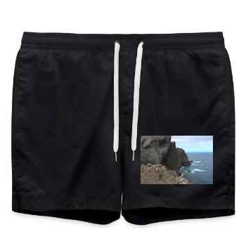 Affiche Madère Portugal - Short de bain - noir - Devant - AI Model Male 185 light (185cm)