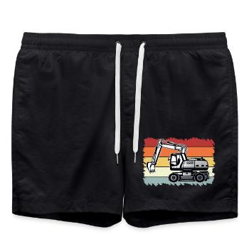 Bagger - Badeshorts - Schwarz - Vorne - AI Model Male 185 light (185cm)