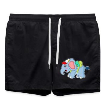 Elephant Student Backpack School - Swim Trunks - black - Front - AI Model Male 185 light (185cm)