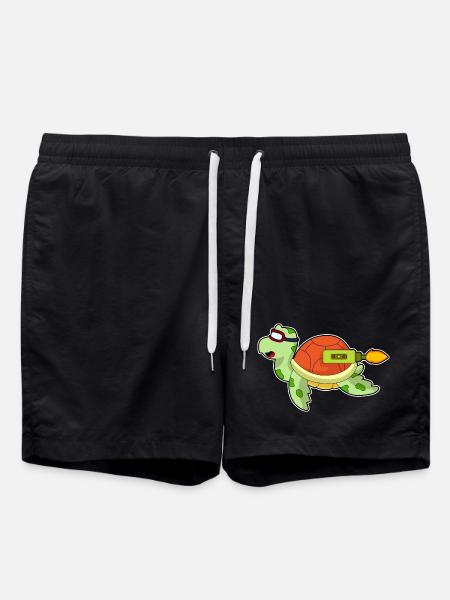Turtle Rocket - Swim Trunks - black