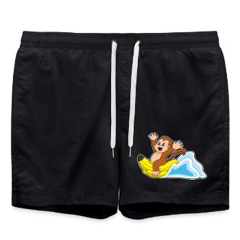 Monkey Banana - Swim Trunks - black - Front - AI Model Male 185 light (185cm)