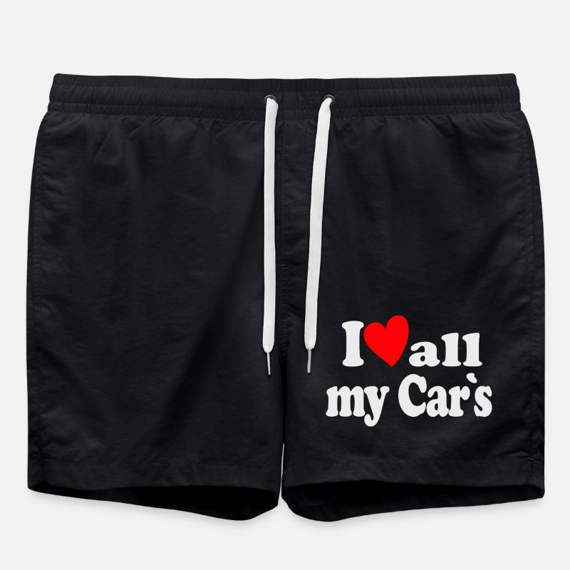J’aime toutes mes voitures - Short de bain - noir