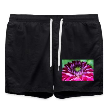 Fleur Rose Rose Fleur Fleurs Rose Rose Fleurs - Short de bain - noir - Devant - AI Model Male 185 light (185cm)