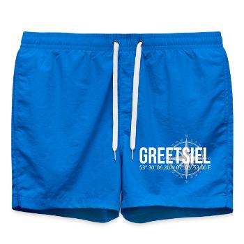 Koordinaten Greetsiel - Badeshorts - Cobalt blue - Vorne