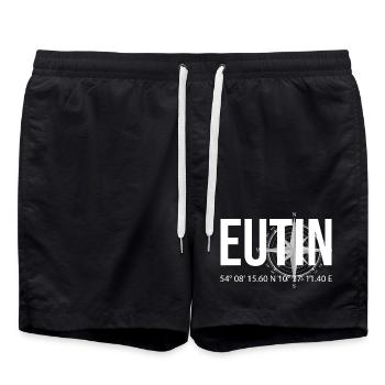 Koordinaten Eutin - Badeshorts - Schwarz - Vorne - AI Model Male 185 light (185cm)