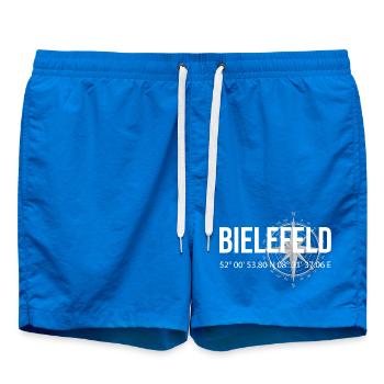 Koordinaten Bielefeld - Badeshorts - Cobalt blue - Vorne