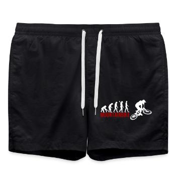 Evolution Mountainbike - Badeshorts - Schwarz - Vorne - AI Model Male 185 light (185cm)