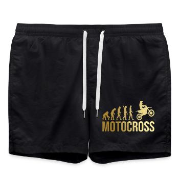 Evolution Motocross - Badeshorts - Schwarz - Vorne - AI Model Male 185 light (185cm)