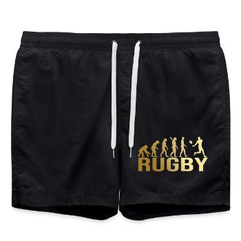Evolution Rugby - Badeshorts - Schwarz - Vorne - AI Model Male 185 light (185cm)