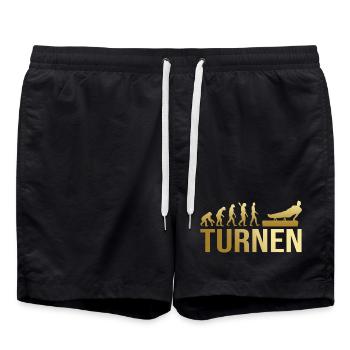 Evolution Turnen - Badeshorts - Schwarz - Vorne - AI Model Male 185 light (185cm)
