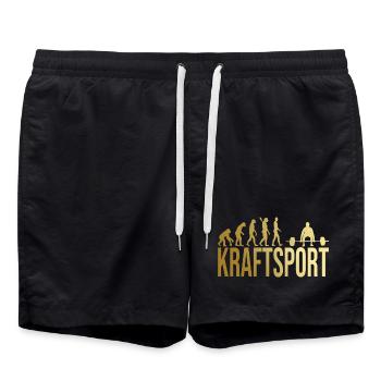 Evolution Kraftsport - Badeshorts - Schwarz - Vorne - AI Model Male 185 light (185cm)