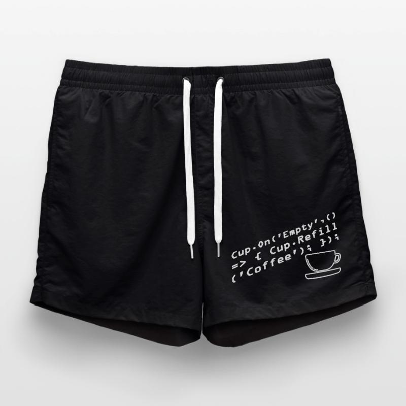 Aus Kaffee Code generieren Programmierer Badeshorts