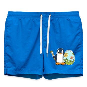 Oeuf de Pâques pingouin - Short de bain - cobalt blue - Devant