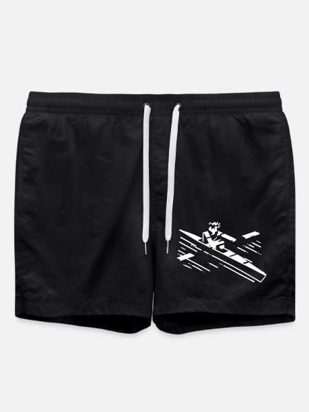 Aviron style dessin animé - Short de bain - noir