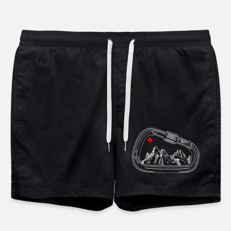 Mountain Vista in Gear Ring - Swim Trunks - black