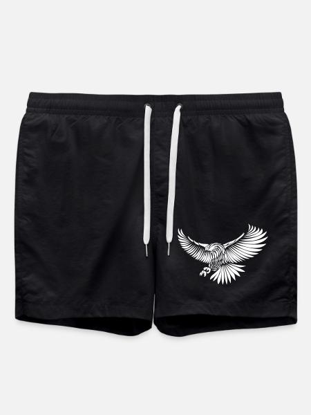 Heraldic Eagle Power - Swim Trunks - black