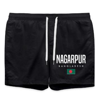 Nagarpur Bangladesh - Swim Trunks - black - Front - AI Model Male 185 light (185cm)