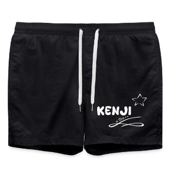 Cadeau Kenji - Short de bain - noir - Devant - AI Model Male 185 light (185cm)
