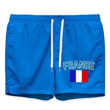 France – French Flag - Swim Trunks - cobalt blue - Front