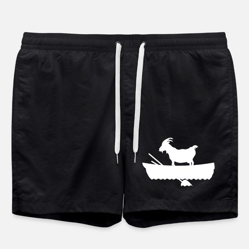 G.O.A.T. Chèvre dans le bateau - Short de bain - noir