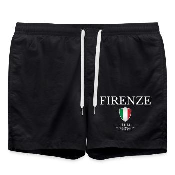 Florenz Italien, ich liebe Florenz - Badeshorts - Schwarz - Vorne - AI Model Male 185 light (185cm)