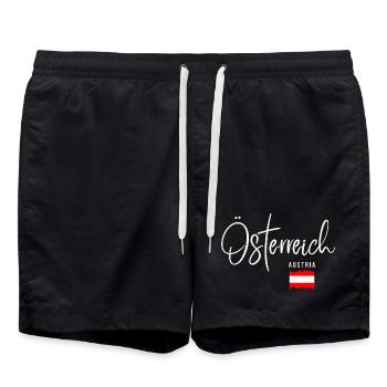 Fabriqué en Autriche, né en Autriche - Short de bain - noir - Devant - AI Model Male 185 light (185cm)