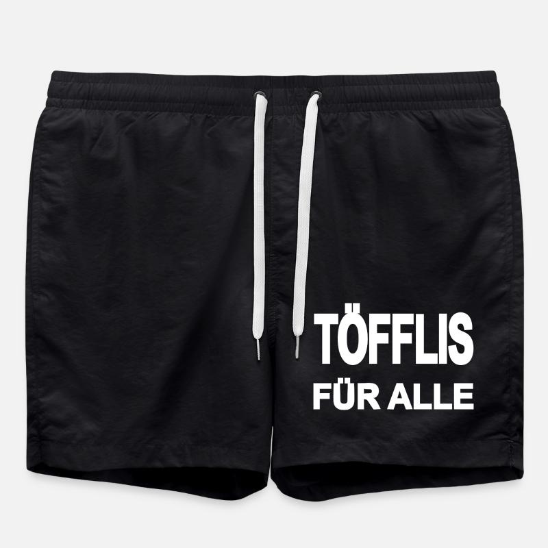 Töffli - Badeshorts - Schwarz