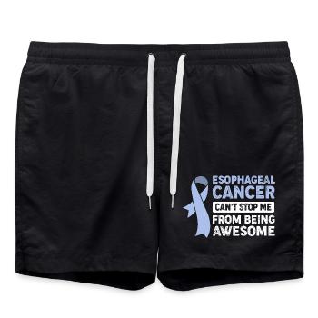 Cancer Esophagus Chemo Cancer Survivor - Swim Trunks - black - Front - AI Model Male 185 light (185cm)