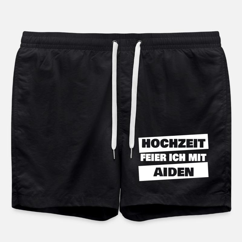 Bachelor Party Aiden - Swim Trunks - black