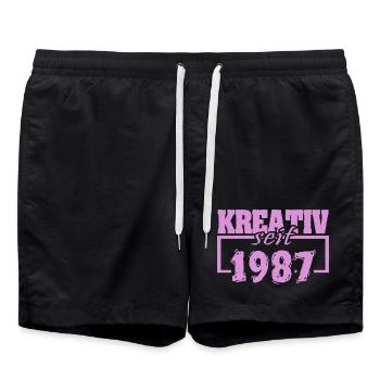 Creative 1987 - Swim Trunks - black - Front - AI Model Male 185 light (185cm)
